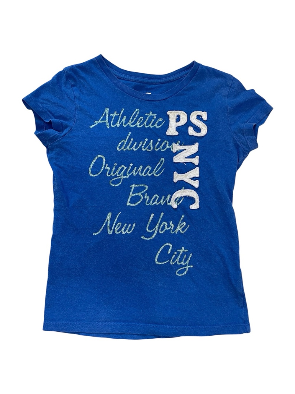 PS From Aeropostale Blue Graphic Baby Tee
